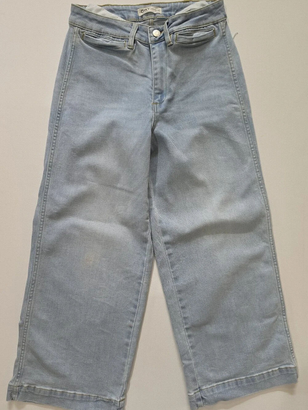 Oat New York Wide Leg Jeans Womens 2 Light Wash Wide Leg High Rise 90s‎ Style